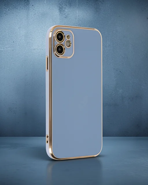 Apple İphone 12 Kılıf Volet Silikon - Mavi