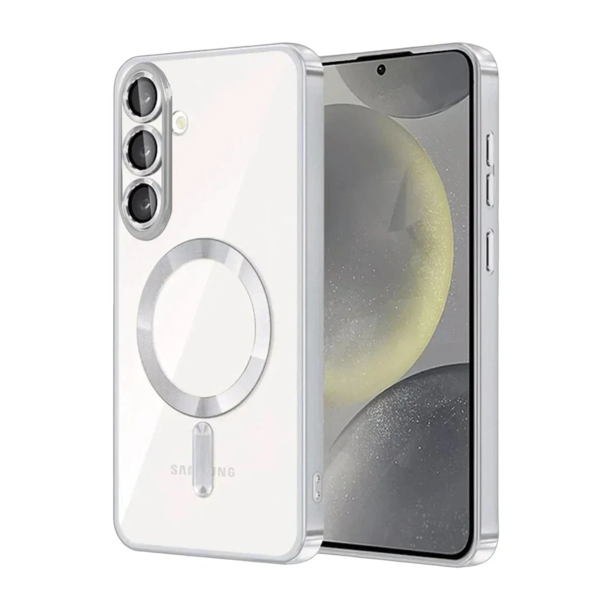 Samsung Galaxy A57 5G Kross Magneticsafe Kapak - Gümüş