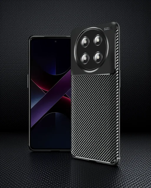 Honor Magic 7 Lite Kılıf Auto Focus Karbon Kapak - Siyah