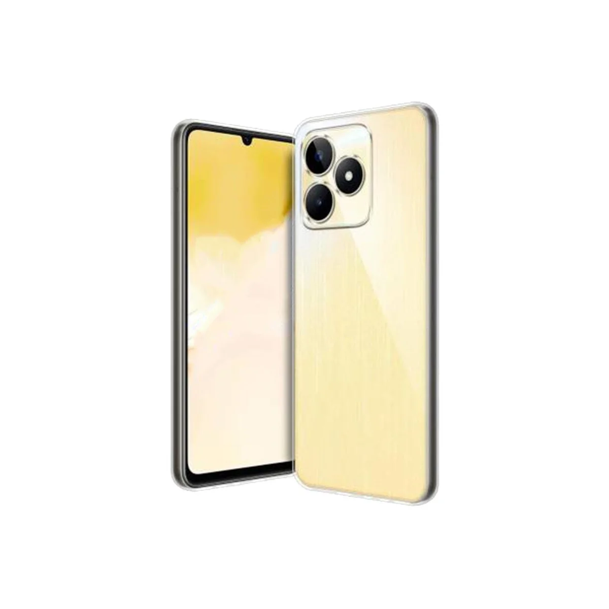 Realme C53 Kılıf Lüx Şeffaf Silikon görsel 4