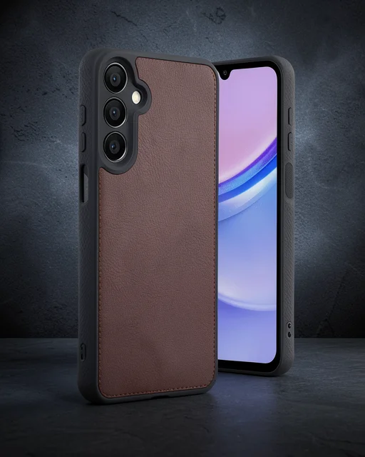 Samsung Galaxy A55 5g Kılıf Aras Deri Kapak - Bordo