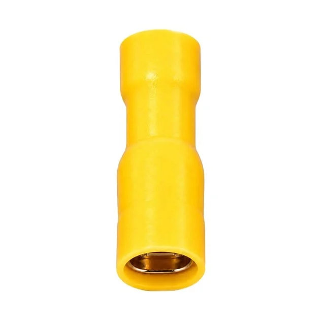 PM-39075 4-6mm2 Kesit 25x8x8mm Soket Sarı İzoleli Kablo Pabucu (100’lü Paket) görsel 4