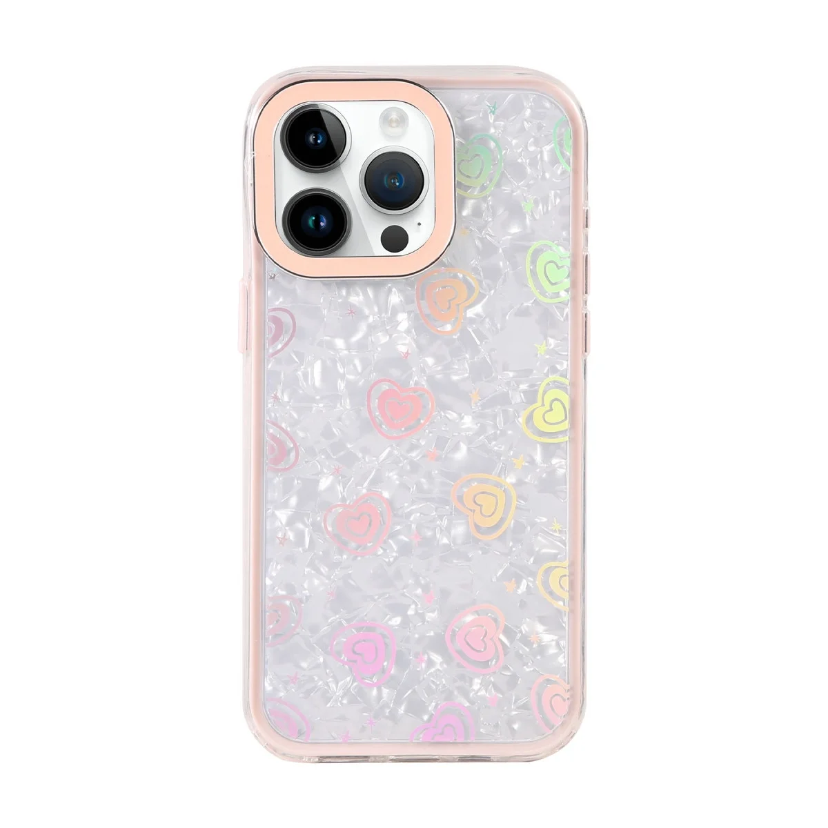 Apple İphone 14 Pro Max Lumi Desenli Kapak - Pembe görsel 2