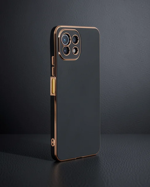 Xiaomi Mi 11 Lite Kılıf Volet Silikon - Siyah
