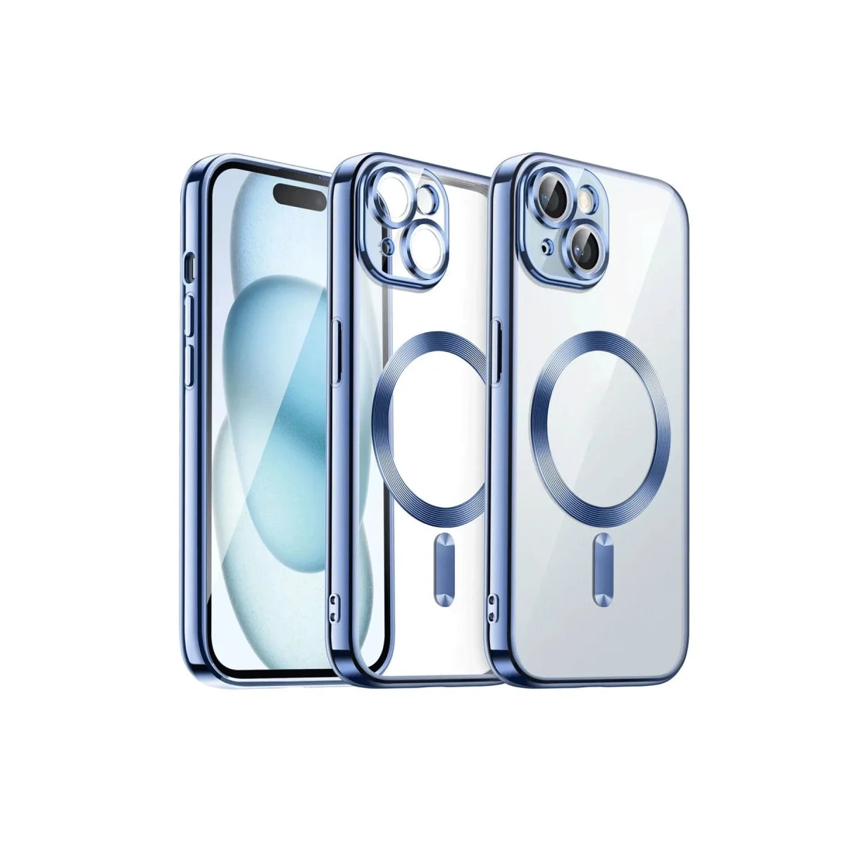 Apple İphone 15 Kılıf Kross Magneticsafe Kapak - Sierra Blue