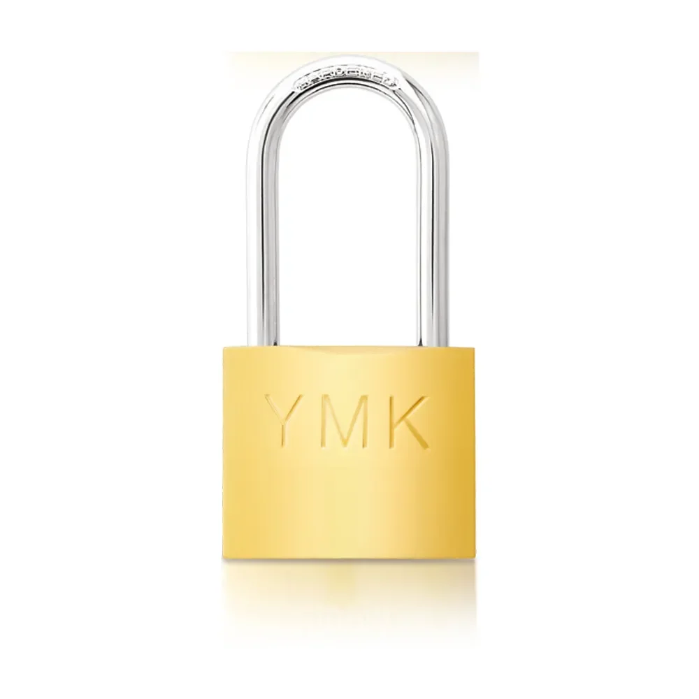 YMK Eko Sarı Boyalı Uzun Kancalı Asma Kilit 32mm görsel 2