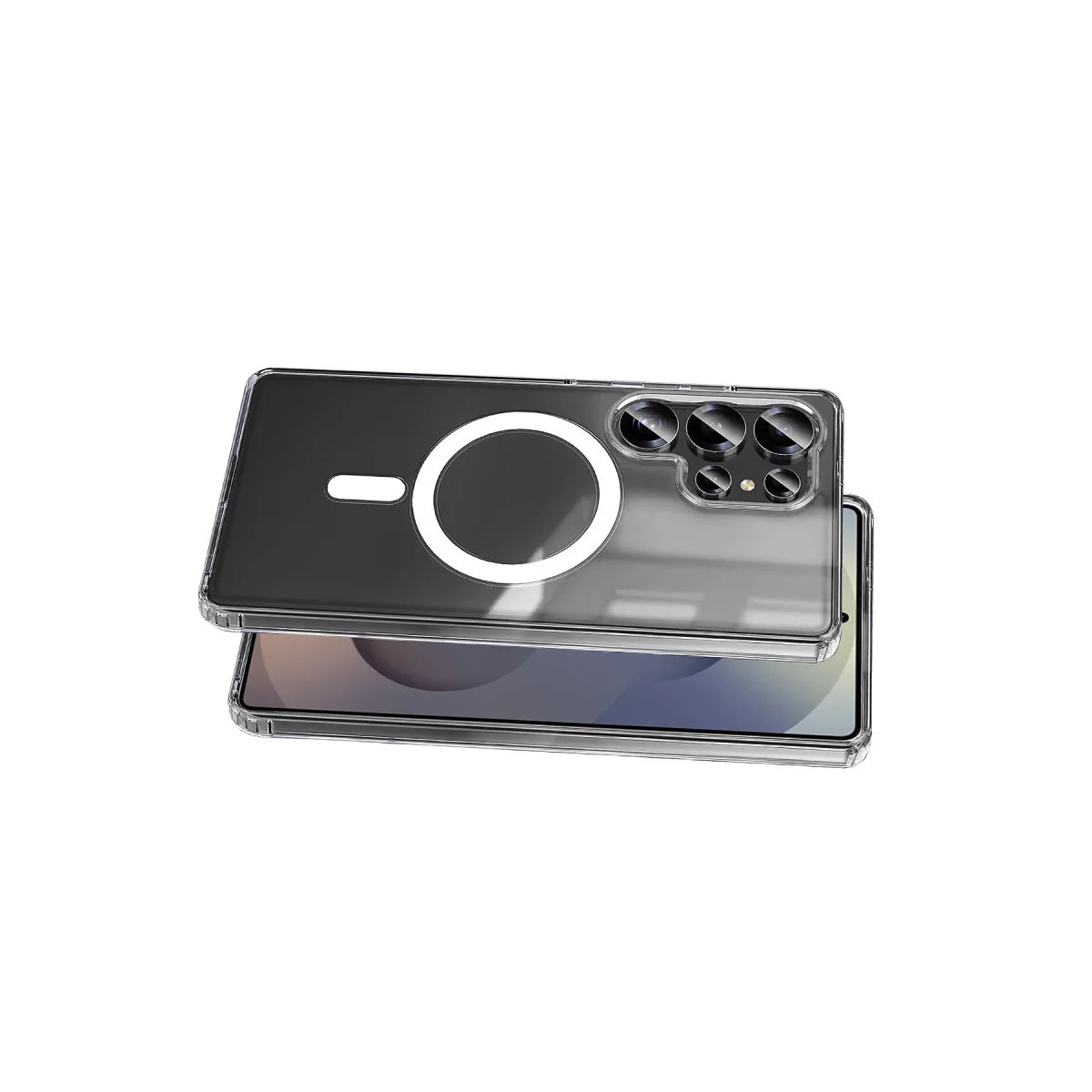 Samsung Galaxy S26 Ultra Magneticsafe Şeffaf Silikon - Şeffaf görsel 3