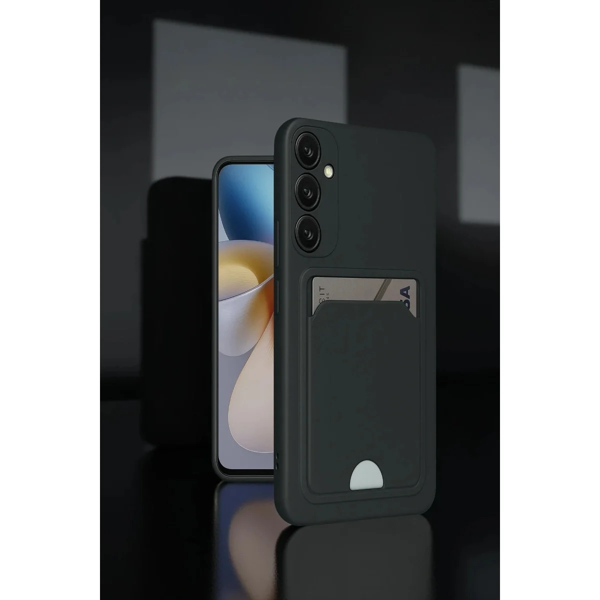 Samsung Galaxy M15 Kelvin Kartvizitli Silikon - Lila görsel 2