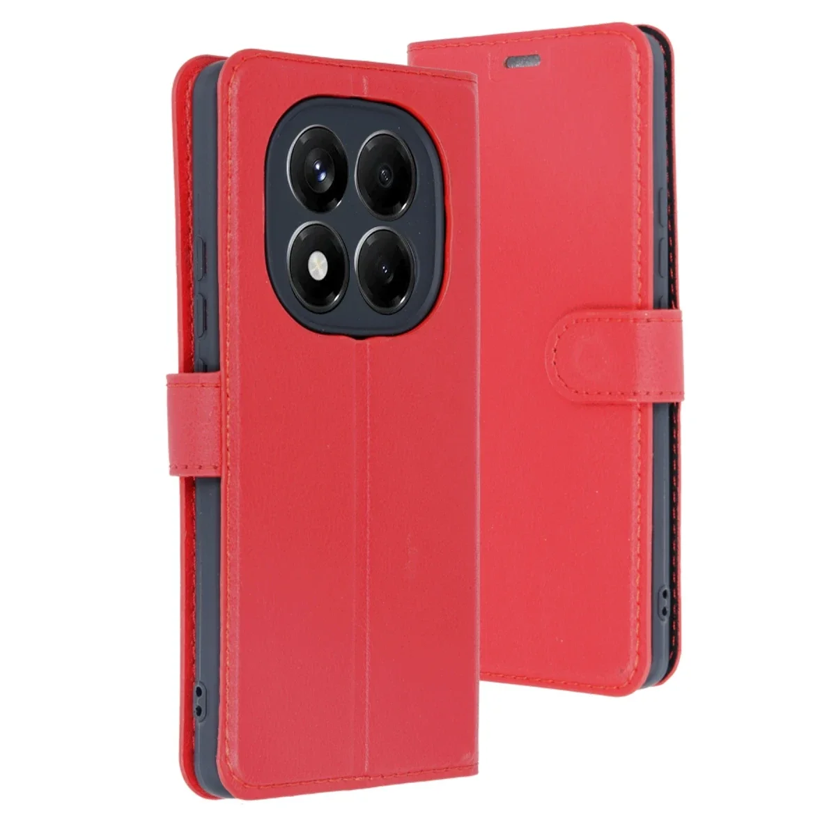 Xiaomi Redmi Note 14 4G Kılıf Trend S Plus Kapaklı Kılıf - Kırmızı