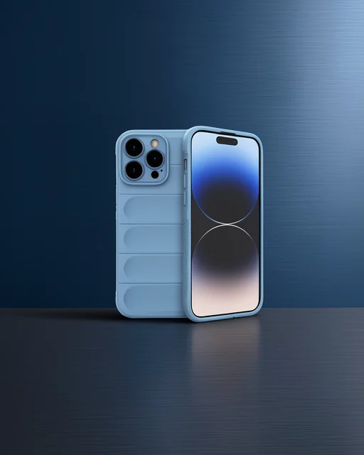 Apple İphone 15 Pro Kılıf Optimum Silikon - Sky Blue