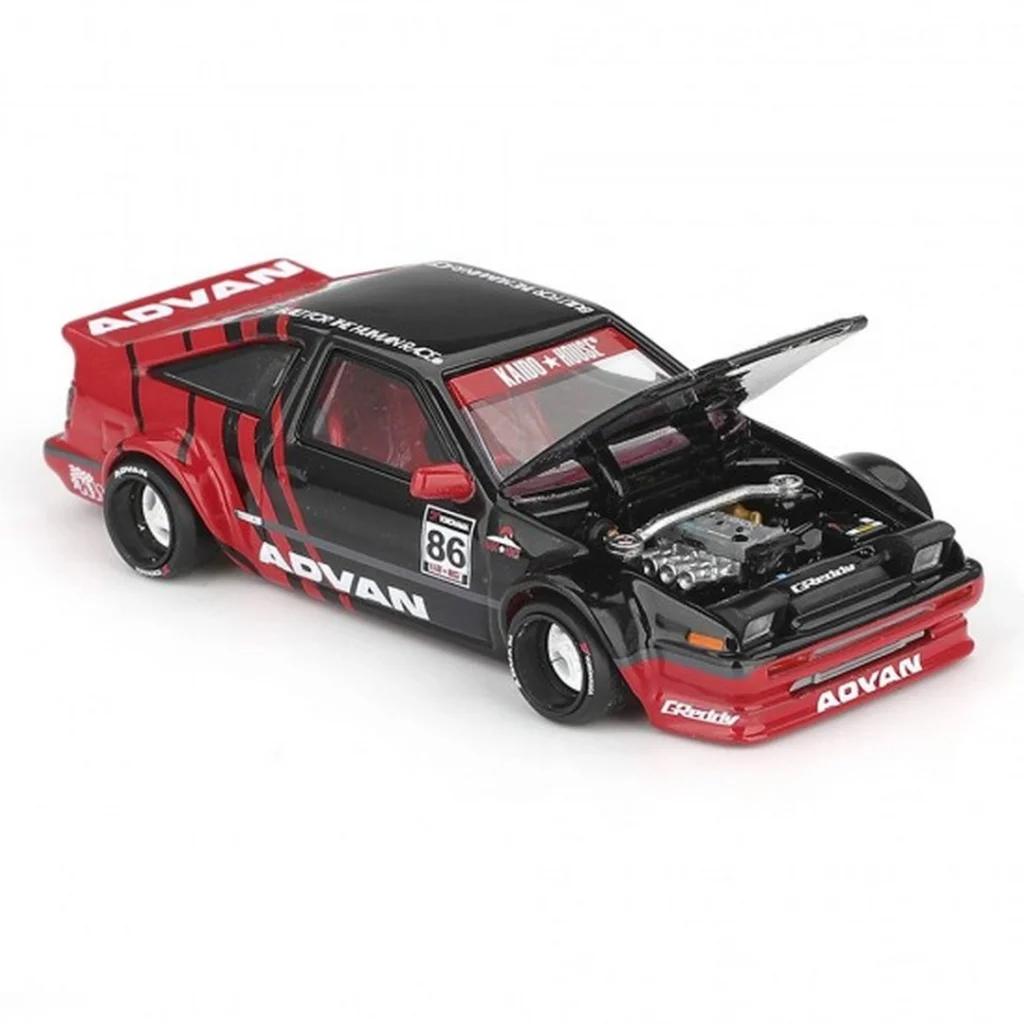 Model ARAÇ KaidoHouse 1/64 AE86 Sprinter Trueno Kaido ADVAN görsel 3