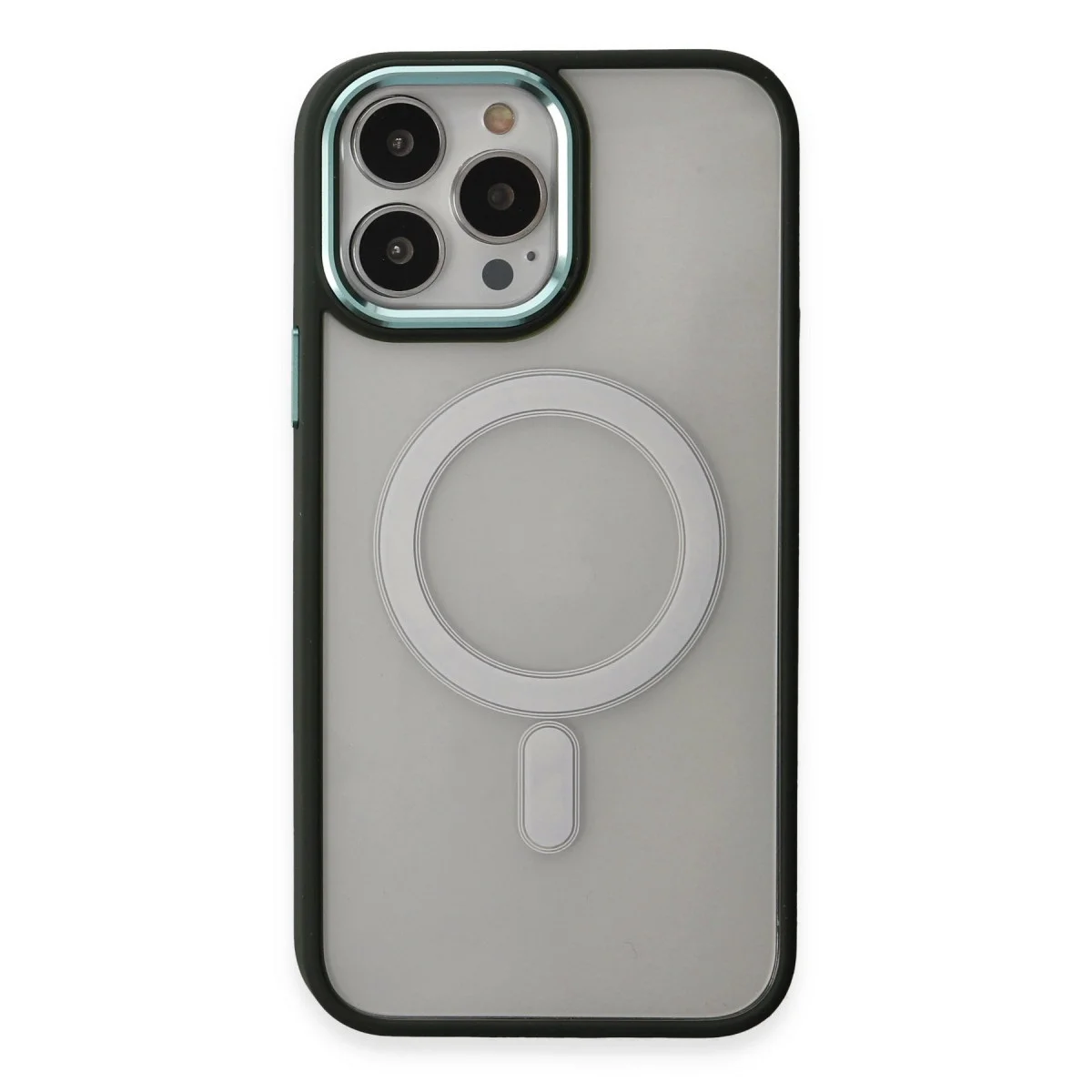 Apple İphone 15 Pro Max Kılıf Room Magneticsafe Silikon - Köknar Yeşili görsel 2