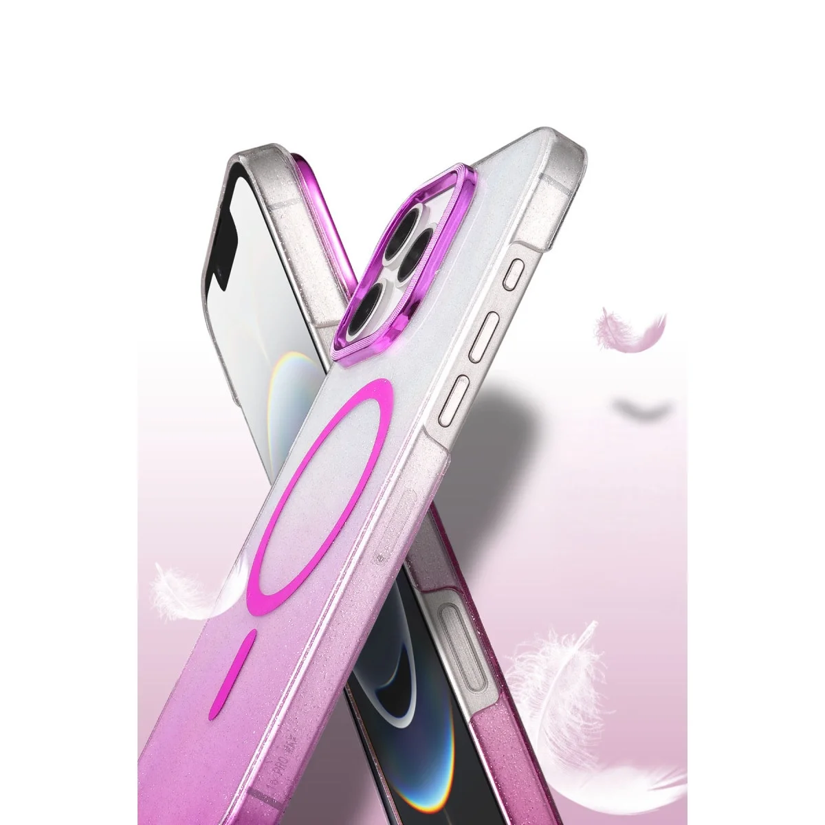 Apple İphone 16 Pro Max Glossy Magsafe Kapak - Mavi görsel 3