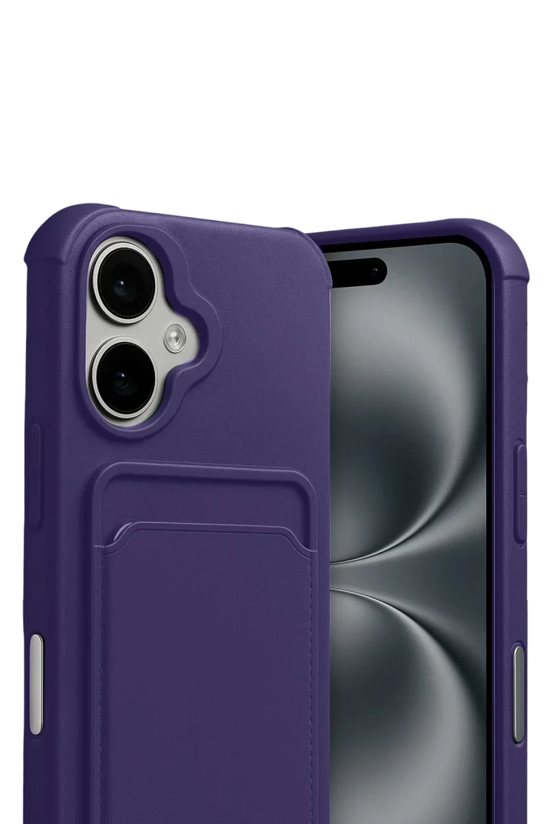 Apple iPhone 17 Kelvin Kartvizitli Silikon - Derin Mor görsel 2