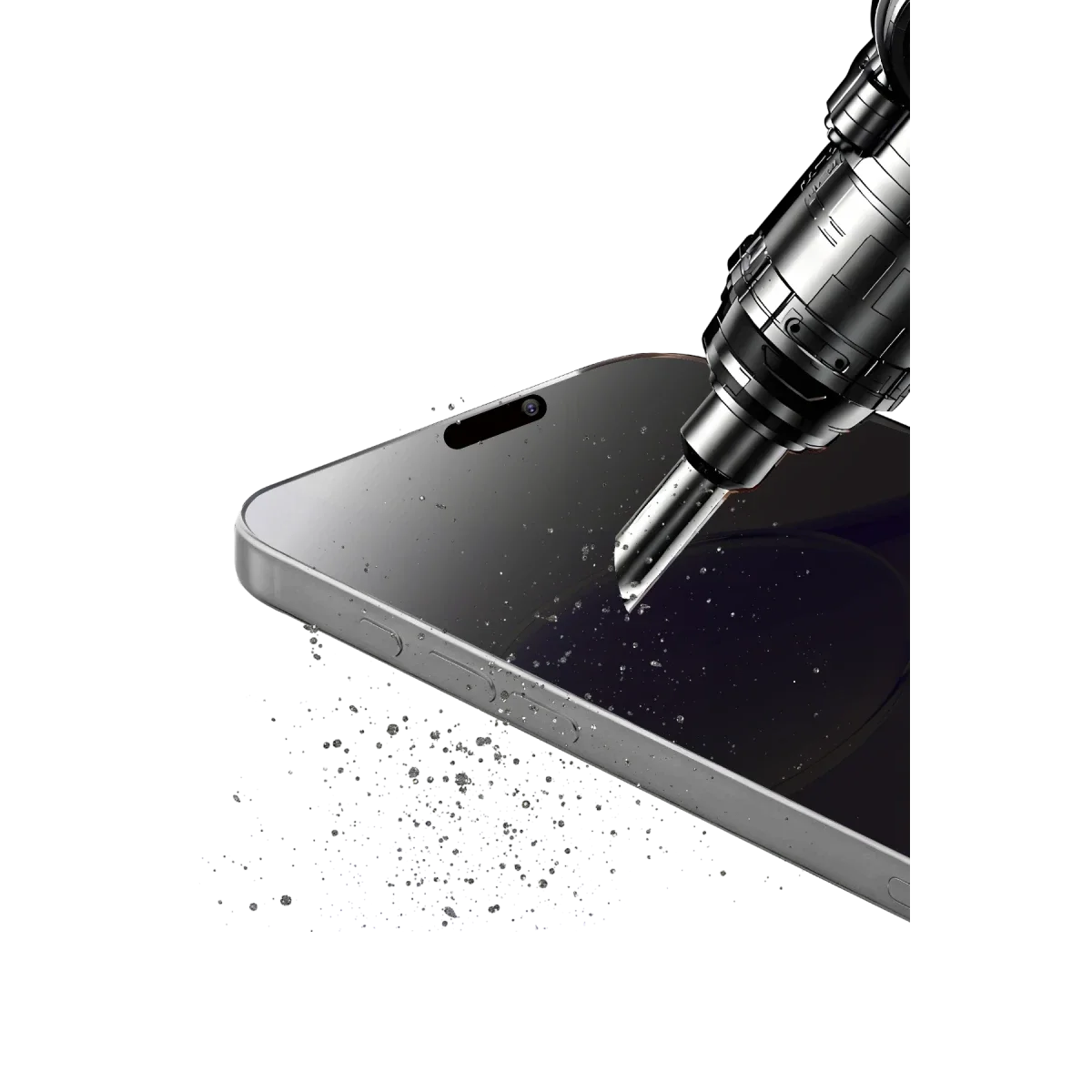 Apple iPhone 16 Pro Bilvis 5in1 5D Magic Hayalet Cam Ekran Koruyucu - Siyah görsel 5