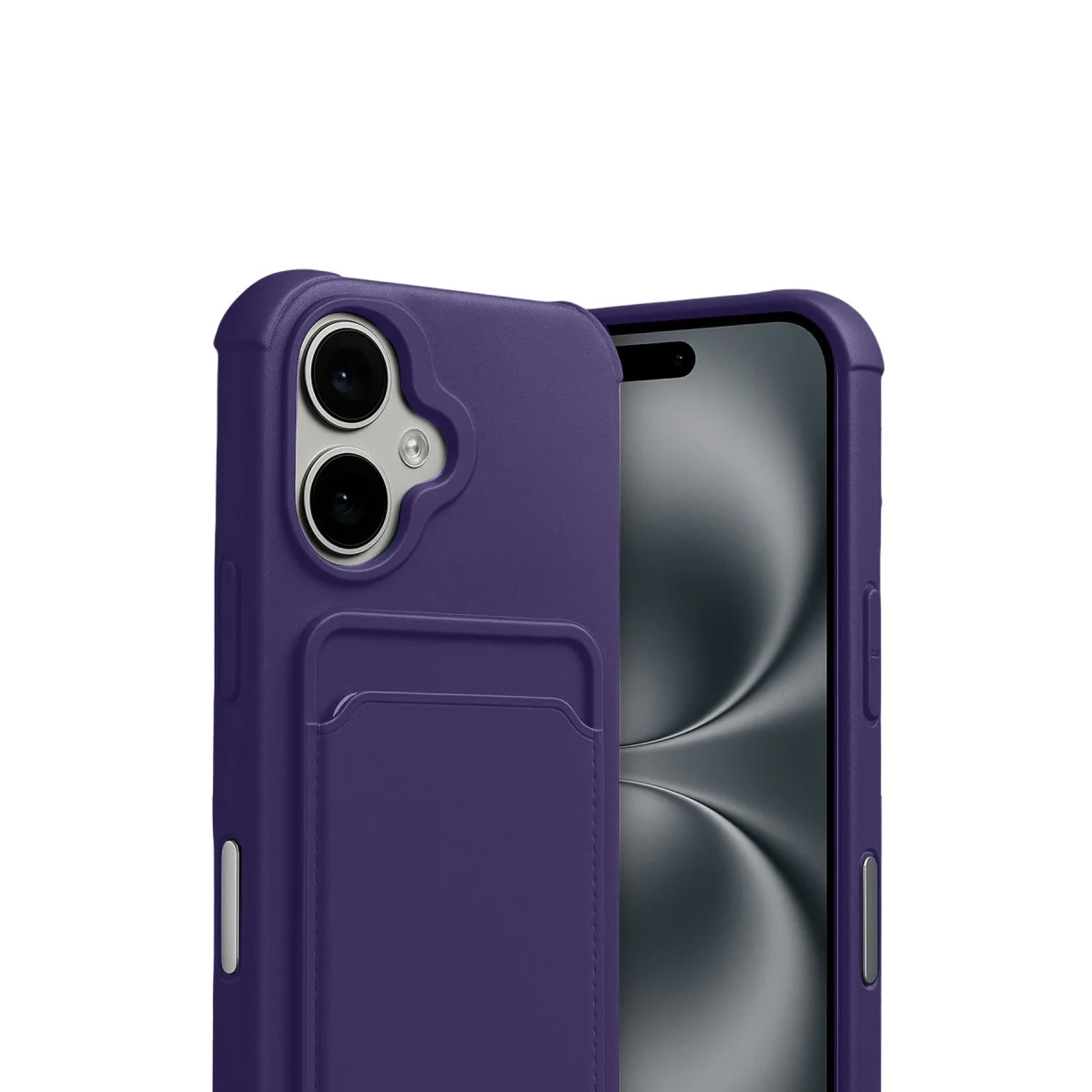 Apple İphone 17 Kelvin Kartvizitli Silikon - Derin Mor görsel 2