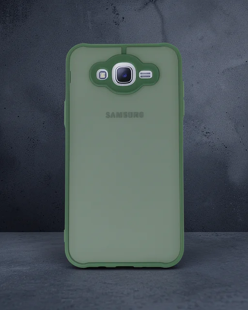 Samsung Galaxy J7 Kılıf Montreal Silikon Kapak - Yeşil