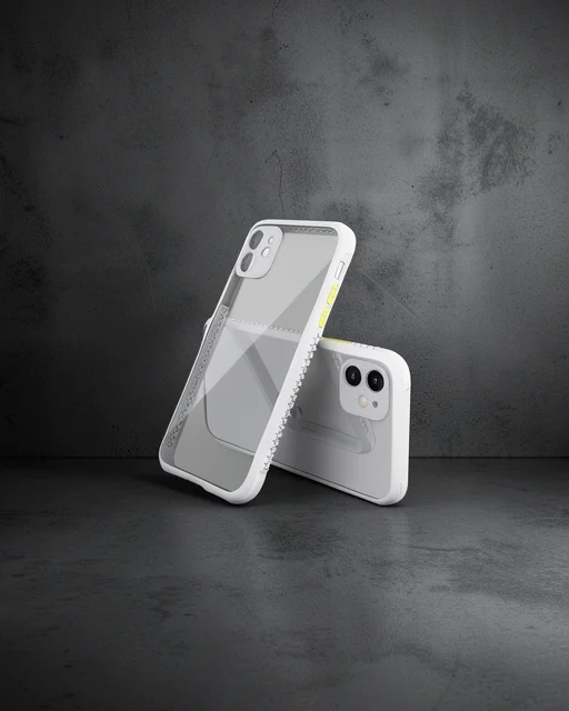Apple İphone 12 Mini Kılıf Miami Şeffaf Silikon - Lila