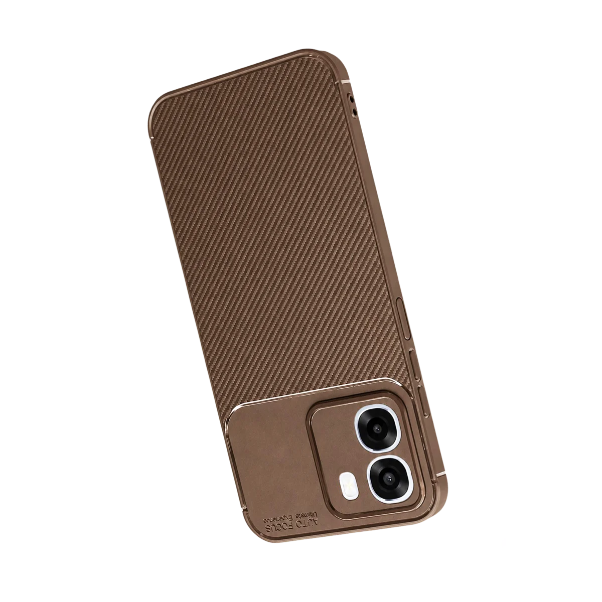 Oppo Oppo A6T 5G Auto Focus Karbon Kapak - Kahverengi görsel 3