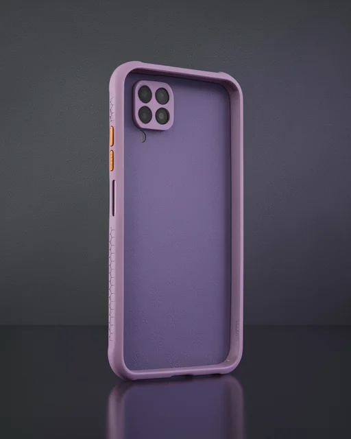 Huawei P40 Lite Kılıf Miami Şeffaf Silikon - Açık Mor