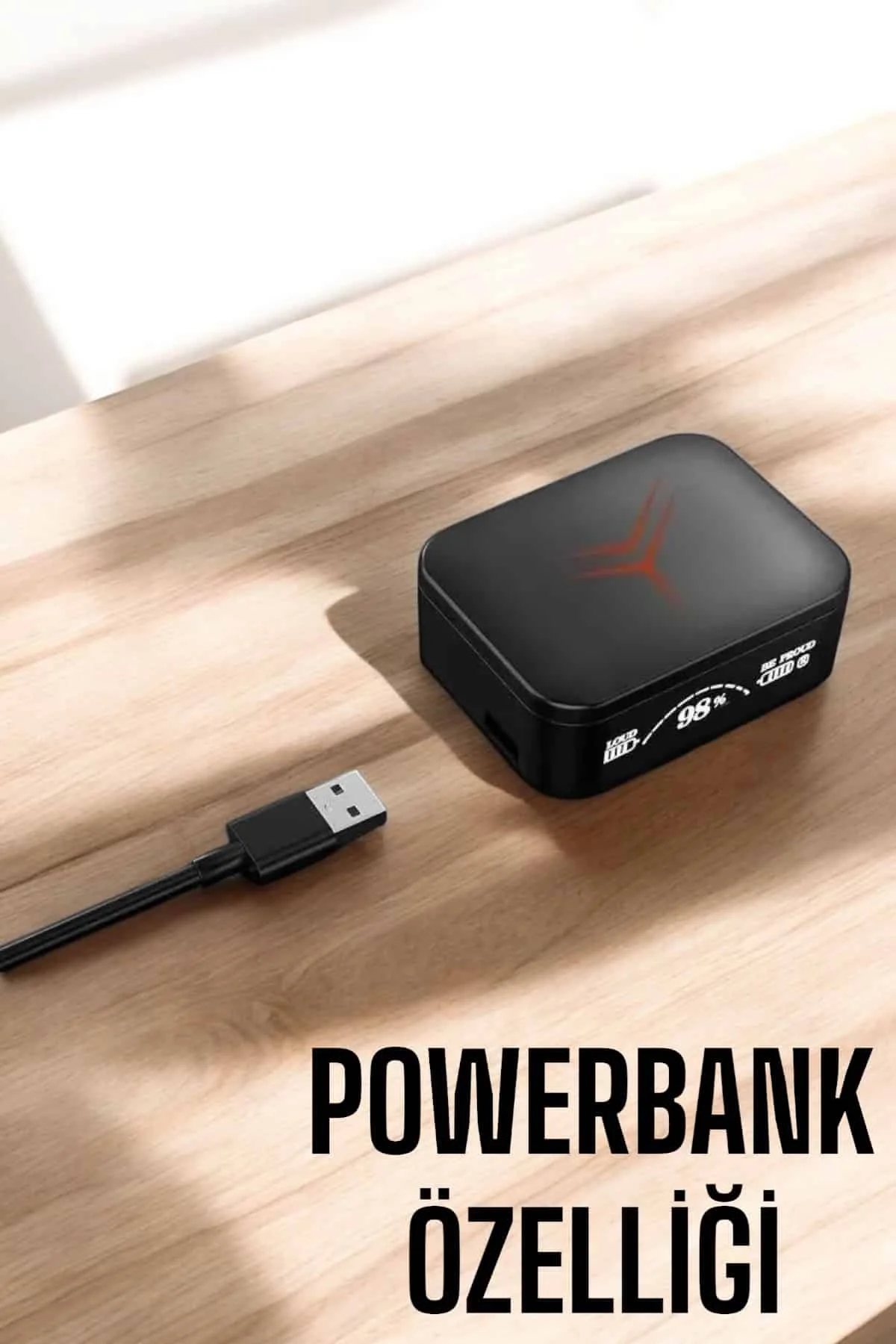 Bluetooth Kulaklık Powerbank Özelliği Yüksek Ses Kaliteli TWS Kulaklık görsel 3
