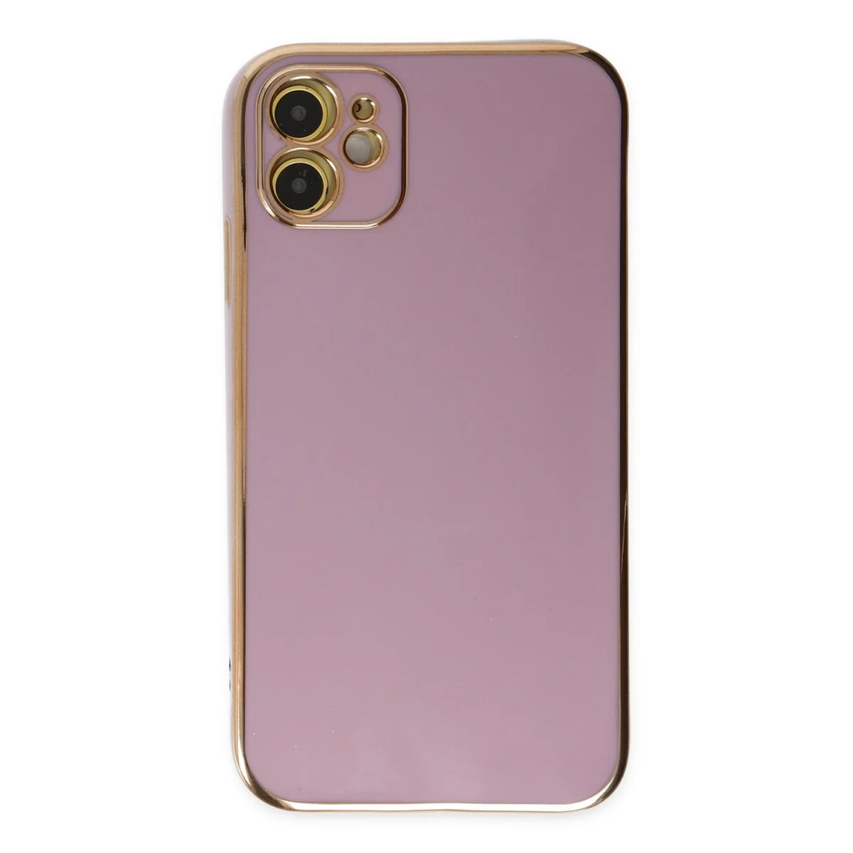 Apple İphone 12 Kılıf Volet Silikon - Mor görsel 2