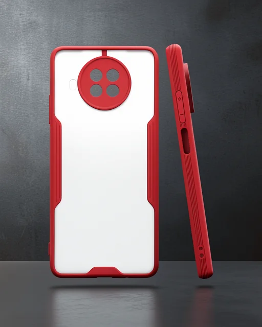 Xiaomi Mi 10t Lite Kılıf Platin Silikon - Kırmızı