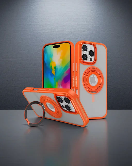 Joko Apple İphone 16 Pro Banza Magsafe Standlı Kapak - Turuncu