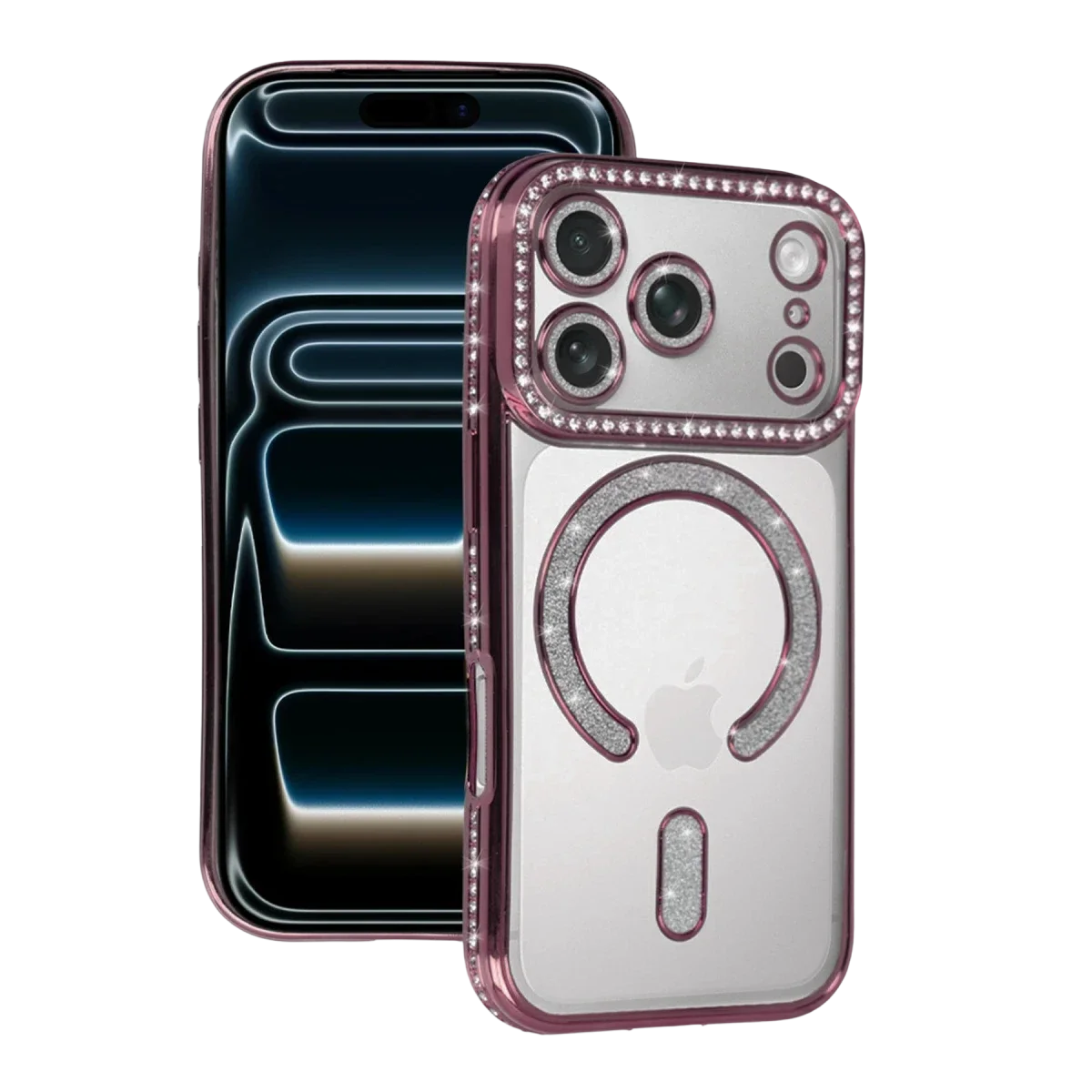 Apple iPhone 17 Pro Max Joke Simli Magneticsafe Kılıf - Pembe