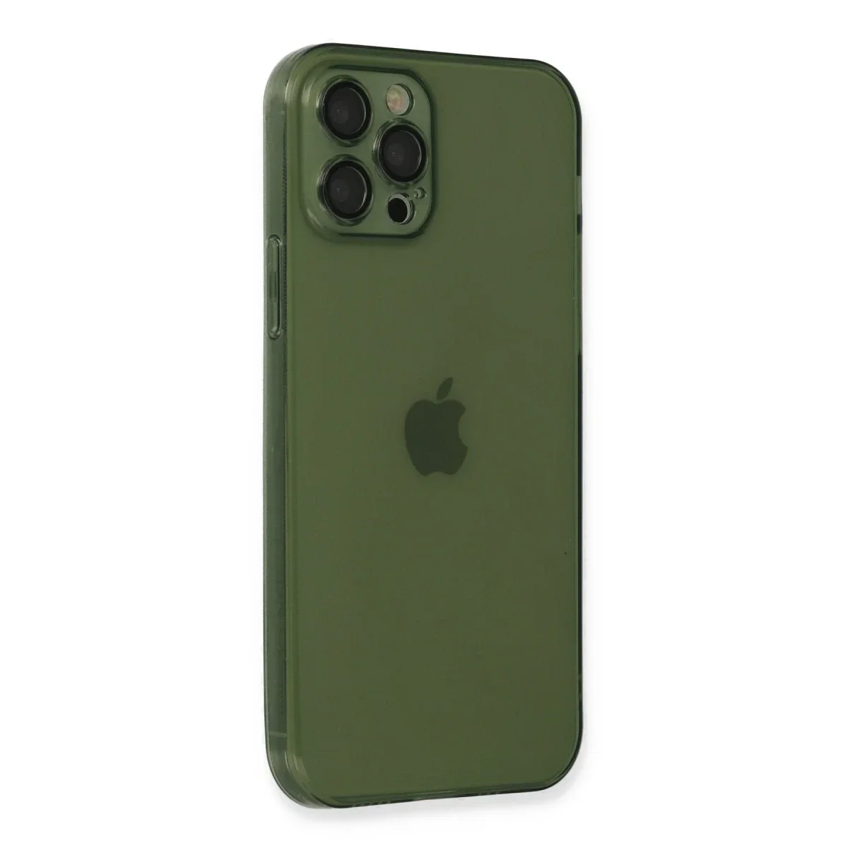 Apple iPhone 12 Pro Kılıf Fly Lens Silikon - Yeşil görsel 2