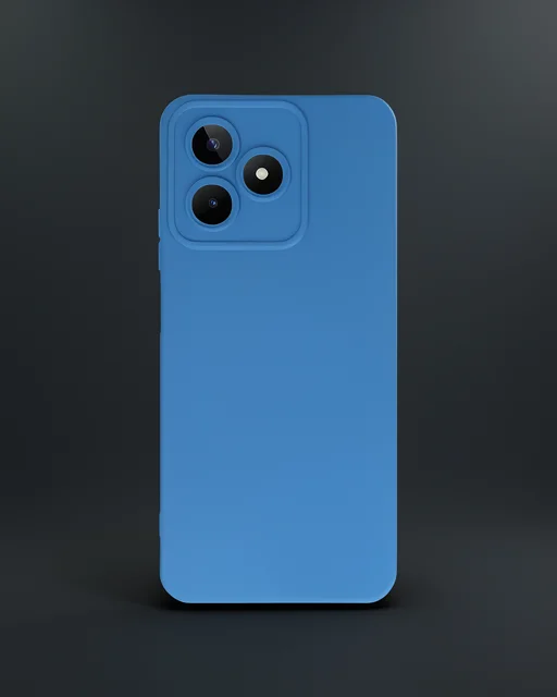 Realme C53 Kılıf Nano İçi Kadife Silikon - Mavi