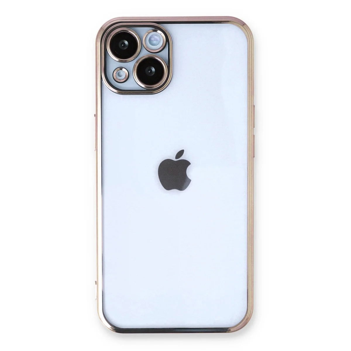 Apple İphone 14 Plus Kılıf Razer Lensli Silikon - Gold