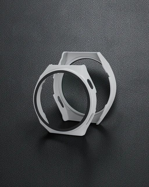 Huawei Watch Gt3 Pro 43mm Dota Camlı Kasa Ekran Koruyucu - Gri