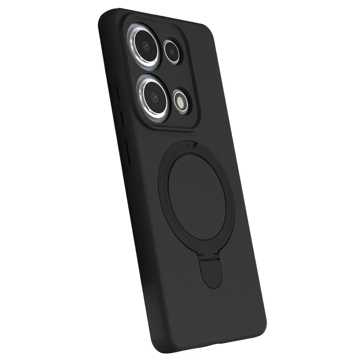 Xiaomi Redmi Note 13 Pro 4G Regal Magsafe Standlı Kapak - Siyah görsel 2