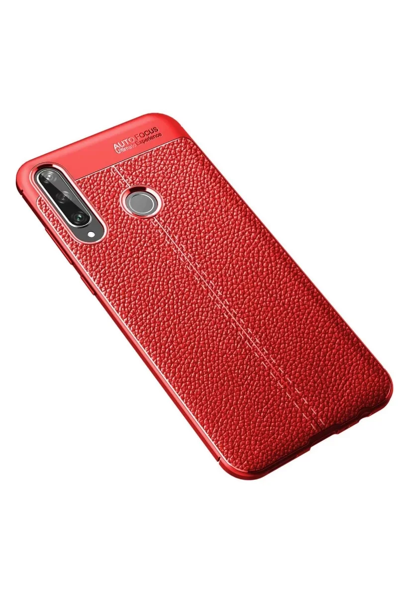 Huawei Y6P Kılıf Auto Focus Kapak - Kırmızı görsel 2