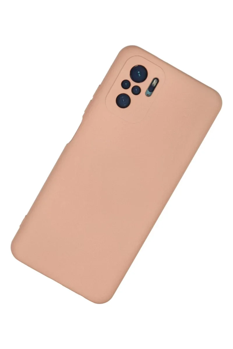 Xiao Red Note 10 Kılıf Nano içi Kadife Silikon - Pudra görsel 2