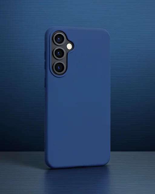Samsung Galaxy S24 Kılıf Nano İçi Kadife Silikon - Lacivert