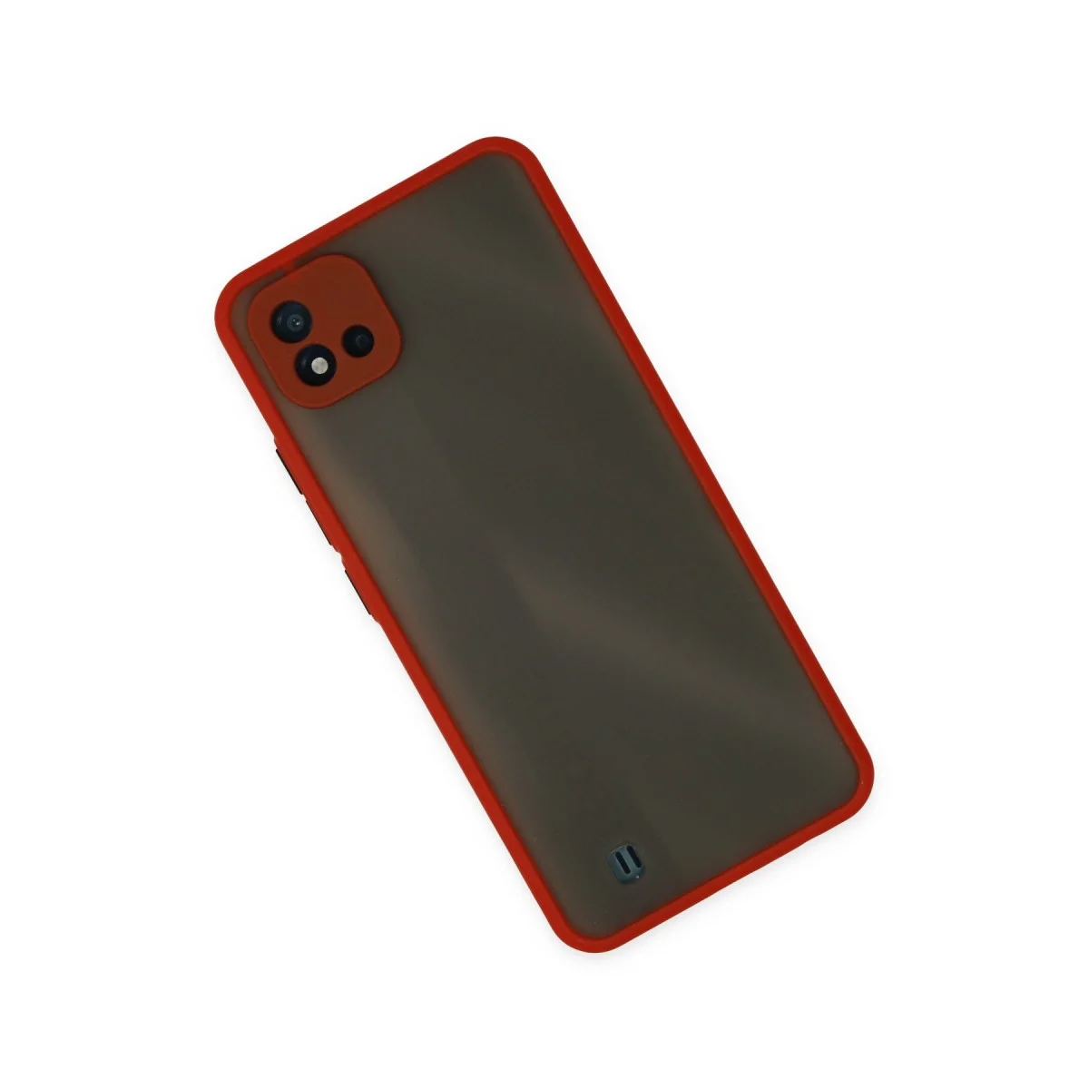 Realme C11 2021 Kılıf Montreal Silikon Kapak - Kırmızı görsel 2