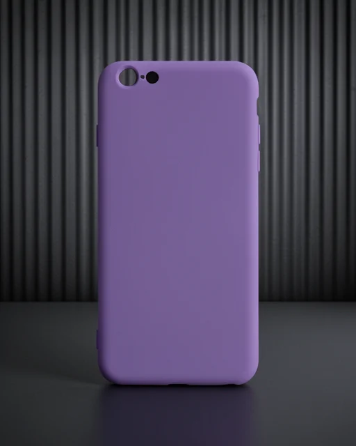 Apple İphone 6 Plus Kılıf Nano İçi Kadife Silikon - Mor
