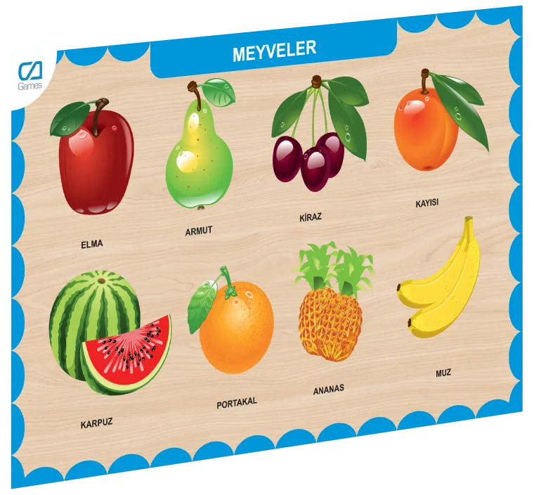 CAAHS-3206 Ahşap Meyveler Bul-tak