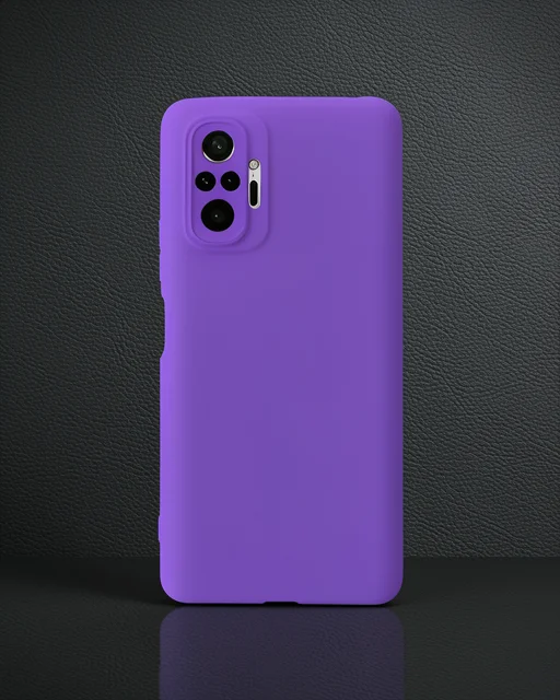 Xiaomi Redmi Note 10 Pro Kılıf Nano İçi Kadife Silikon - Mor