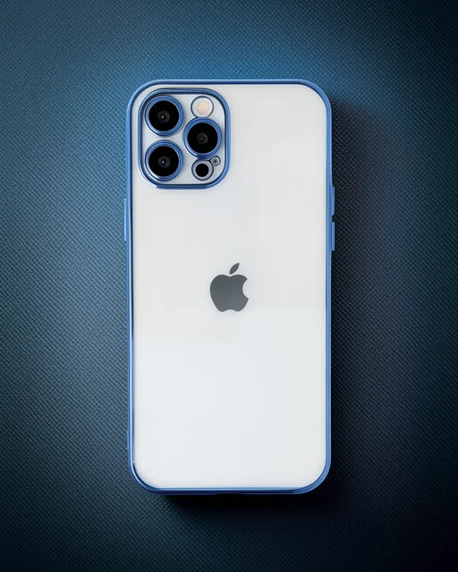Apple İphone 12 Pro Max Kılıf Razer Lensli Silikon - Açık Mavi