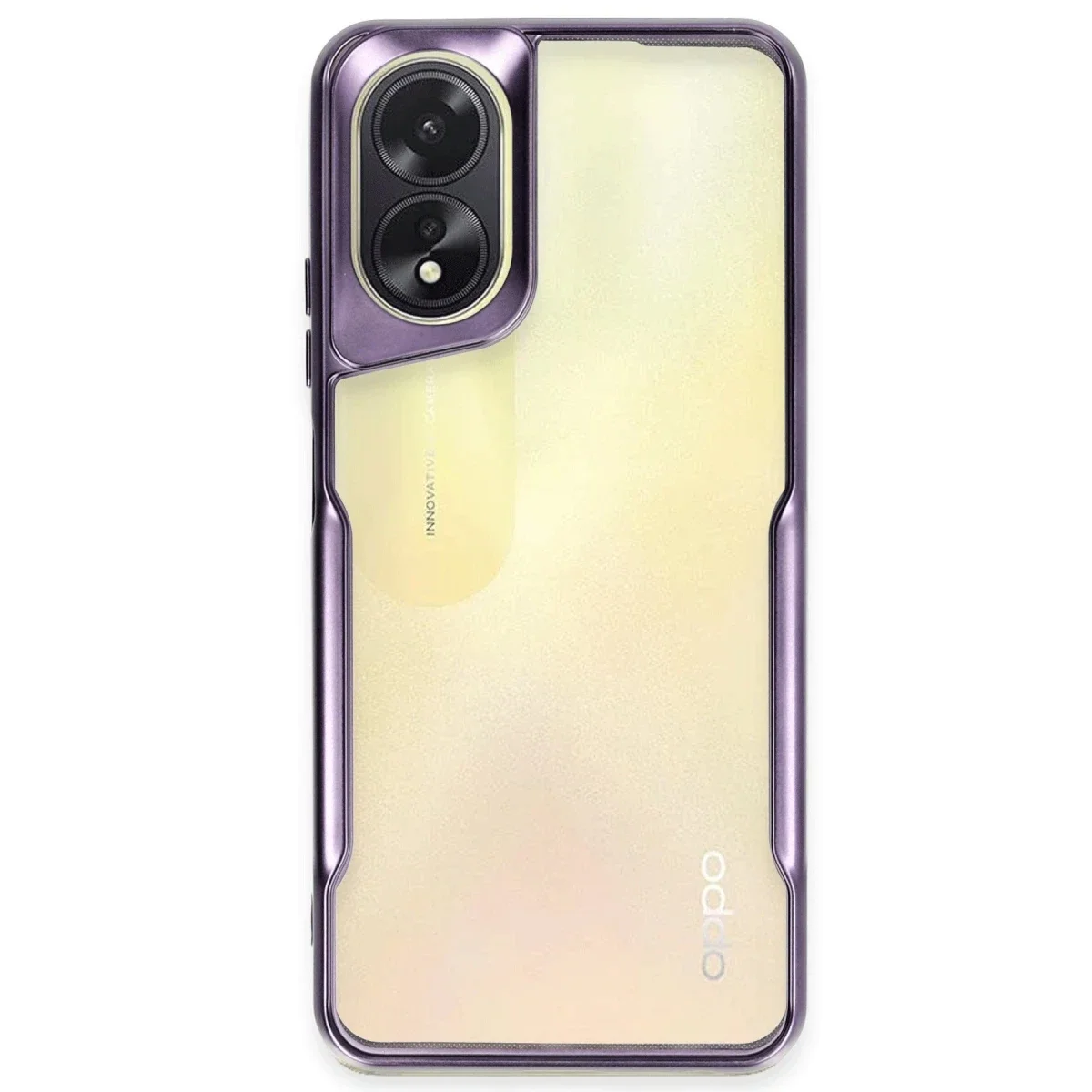 Oppo A38 Kılıf Boyi Silikon Kapak - Derin Mor