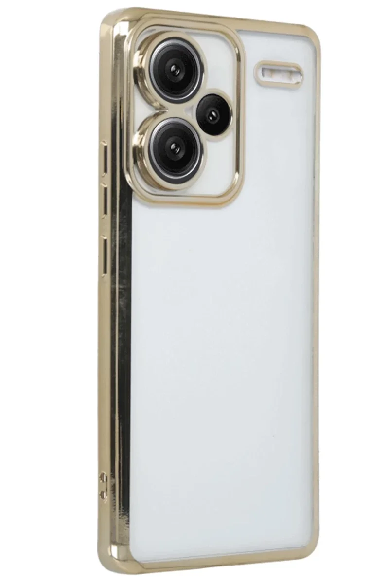 Xiao Red Note 13 Pro Plus Kılıf Razer Lensli Silikon - Gold görsel 2