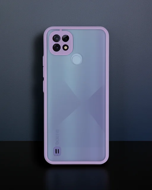 Realme C21 Kılıf Montreal Silikon Kapak - Mor