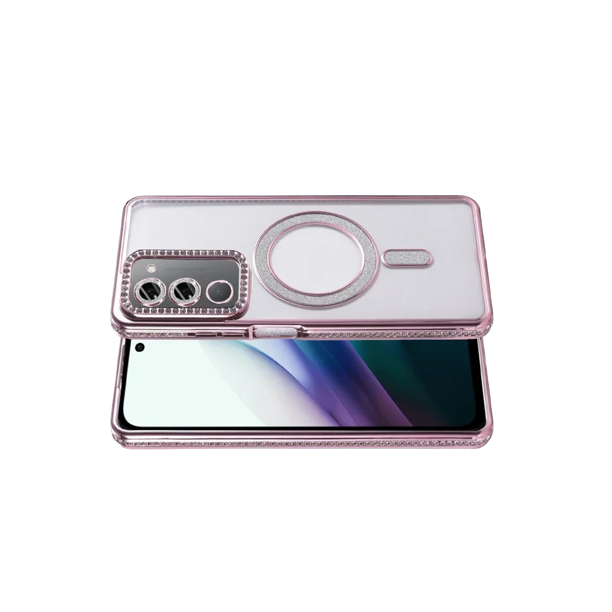 Xiaomi Redmi 15 4G Joke Simli Magneticsafe Kılıf - Pembe görsel 3