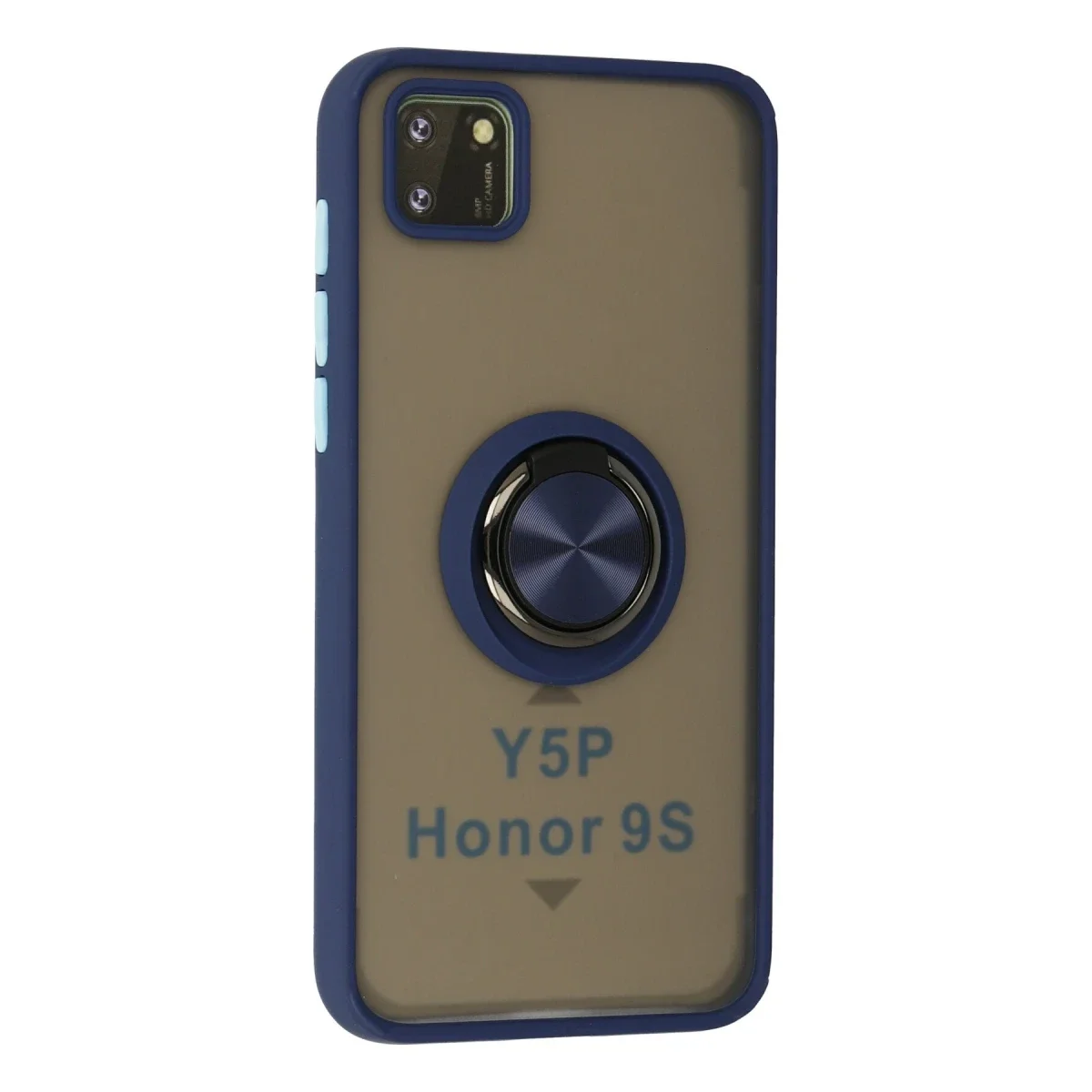 Huawei Y5P Kılıf Montreal Yüzüklü Silikon Kapak - Lacivert görsel 2