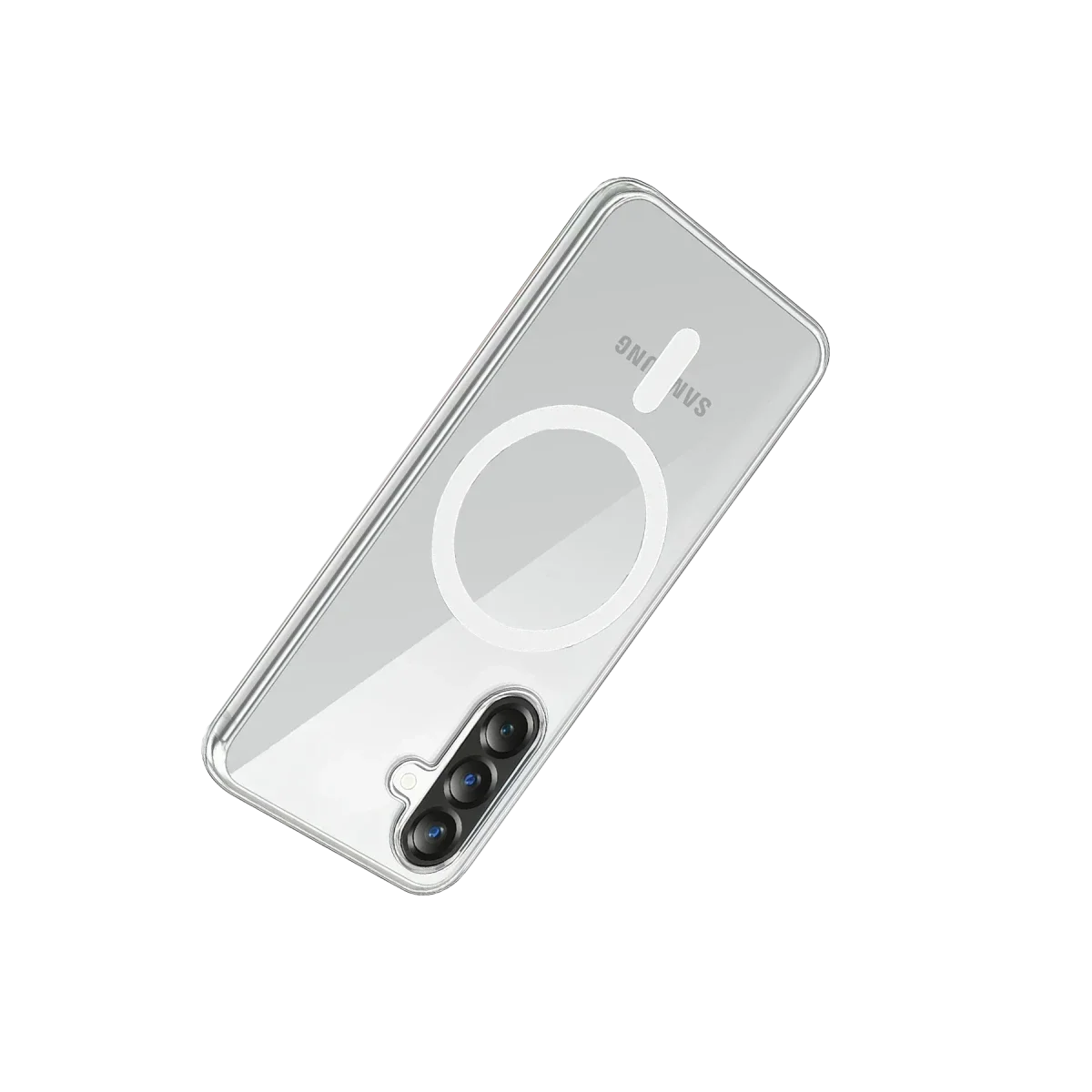 Samsung Galaxy A37 5G Combo Sert Şeffaf Magsafe Kapak - Şeffaf görsel 4