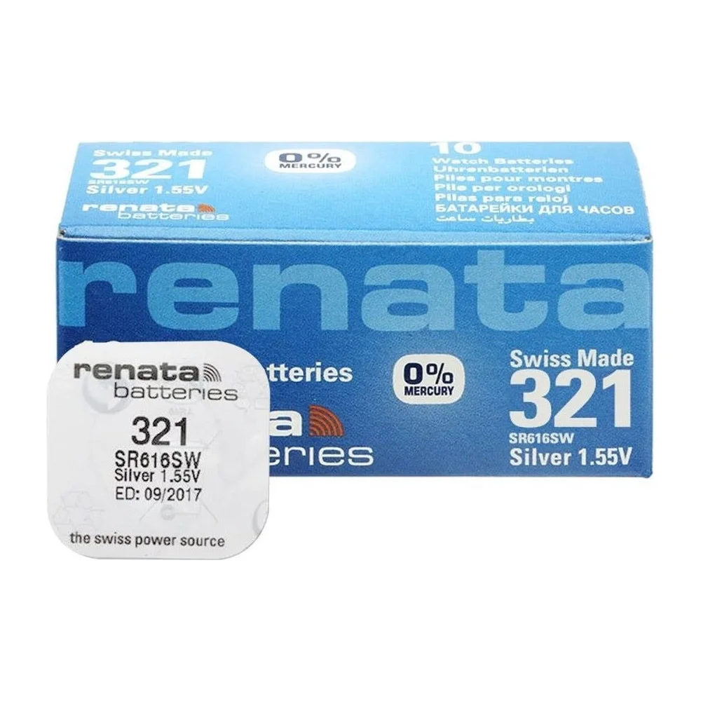 321 SR616SW 1.55V Alkalin Saat Pili 10 Adet
