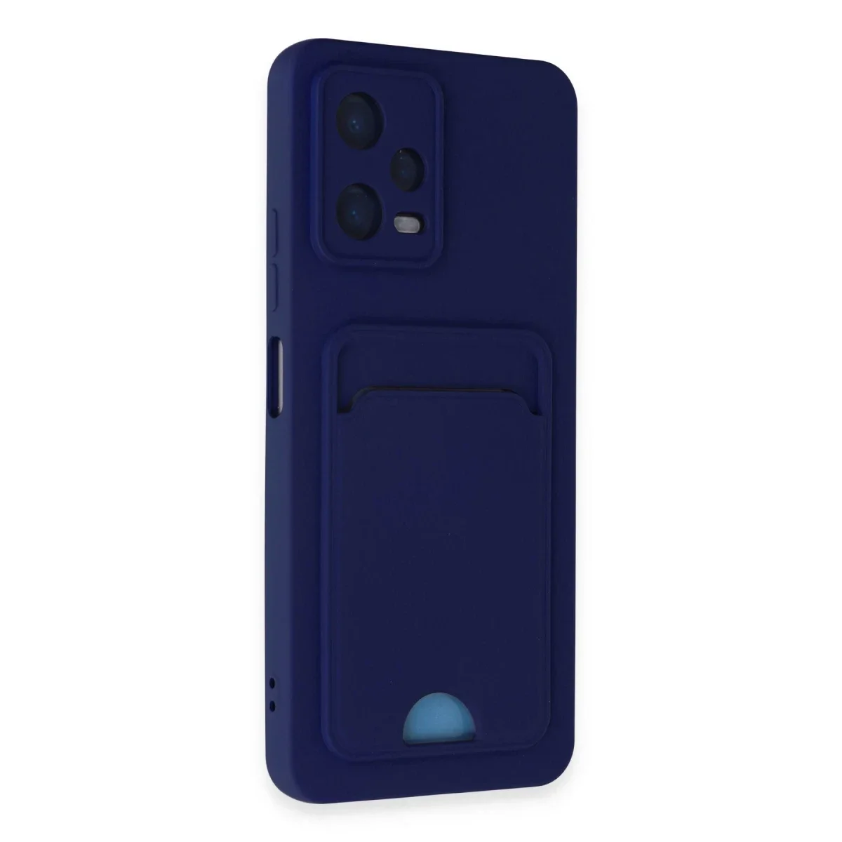 Xiaomi Poco X5 5G Kılıf Kelvin Kartvizitli Silikon - Lacivert görsel 2